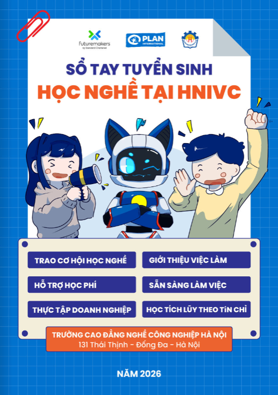 Sổ tay tuyển sinh học nghề tại HNIVC