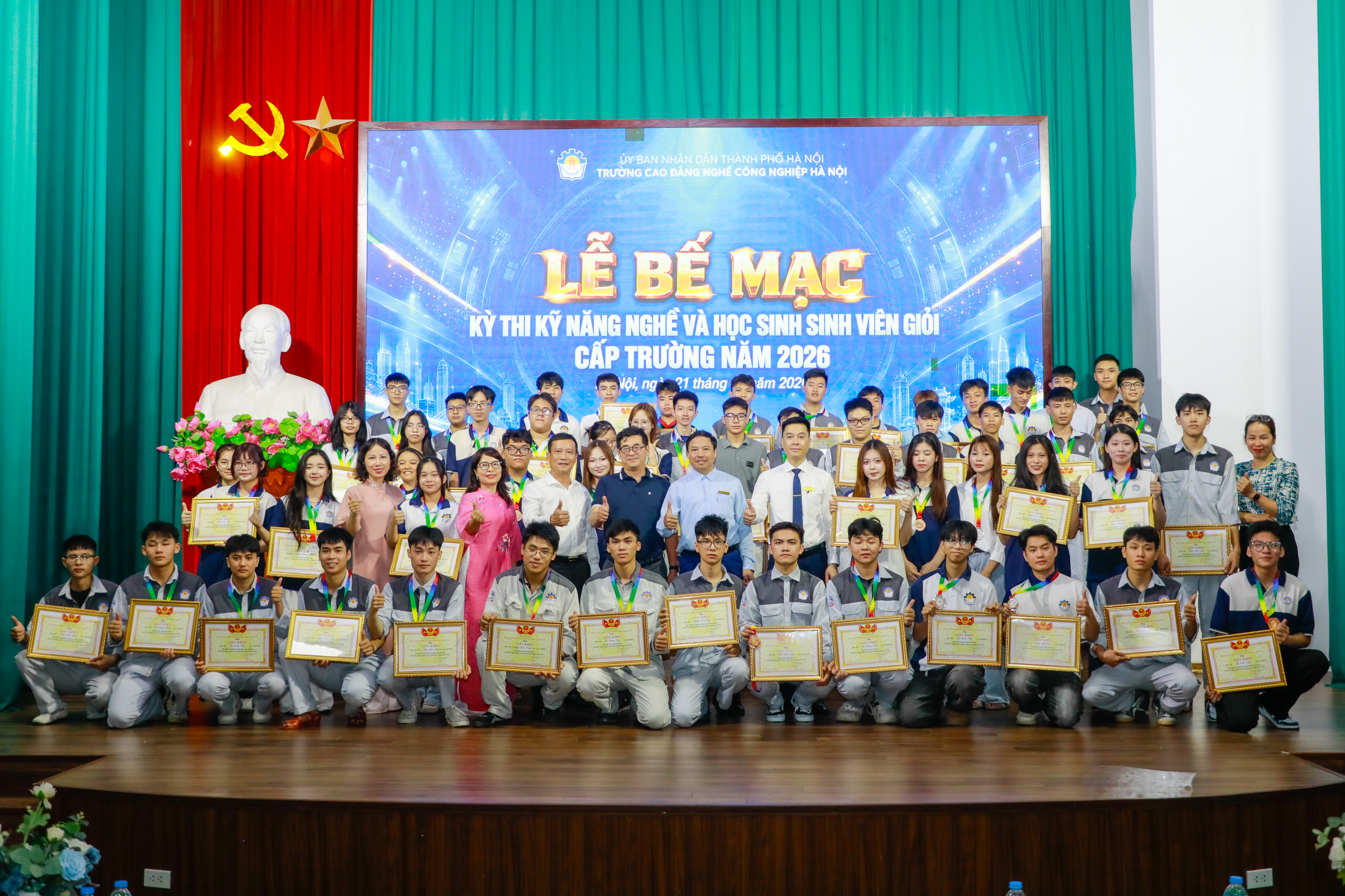 BẾ MẠC KỲ THI KỸ NĂNG NGHỀ VÀ HỌC SINH, SINH VIÊN GIỎI NĂM 2026 – RÈN TAY NGHỀ, KHẲNG ĐỊNH BẢN LĨNH!