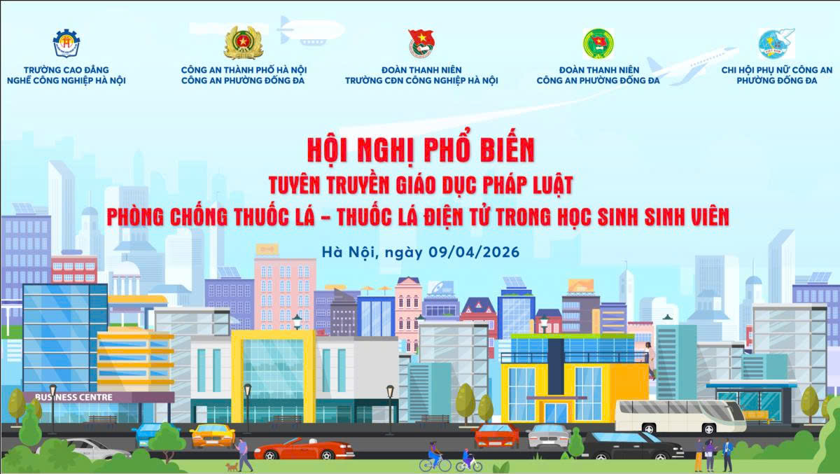 Hội nghị phổ biến tuyên truyền giáo dục pháp luật phòng chống thuốc lá, thuốc lá điện tử trong học sinh - sinh viên